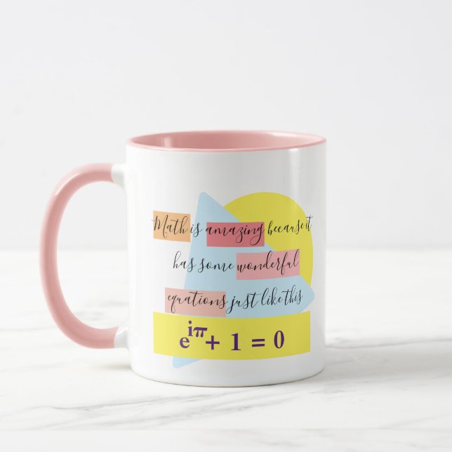 Mathe Wonderful Equations - Math Girl - Tasse (Links)