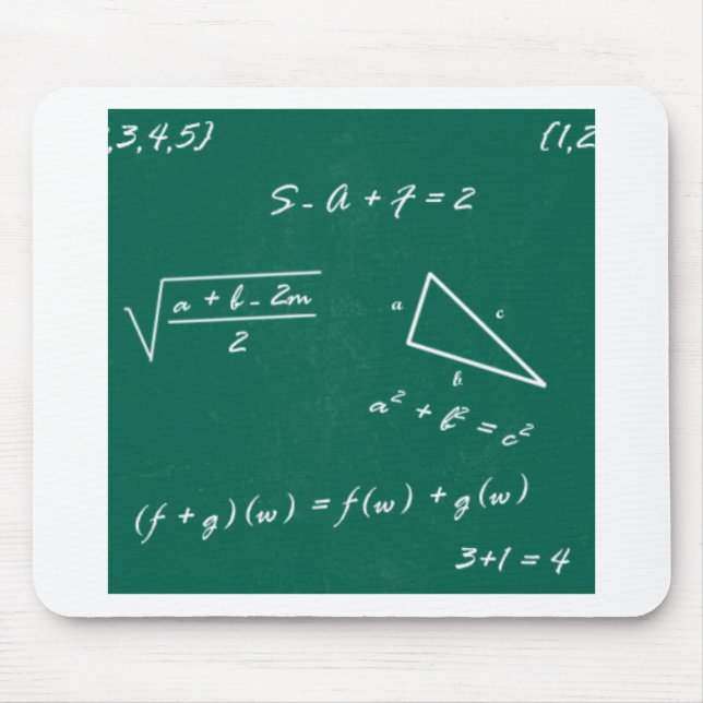 Mathelehrer Algebra-Geek Mousepad (Vorne)
