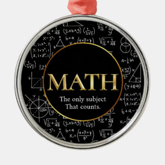 Mathelehrer Awesome Gold Lehrer Anerkennungstag Ornament Aus Metall