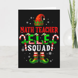 Mathelehrer-Elfen-Trupp Weihnachts-Elfenhut Schuhe Karte