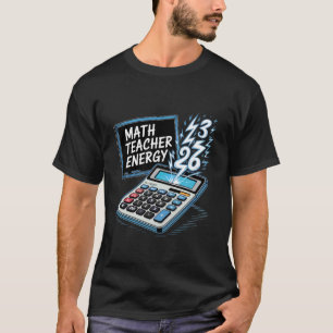 Mathelehrer Energie Amüsanter Klassenraum Rechnen T-Shirt