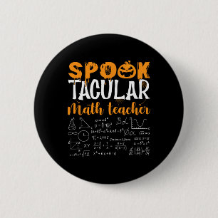 Mathelehrer Gruseliger Mathematikliebhaber Mathema Button