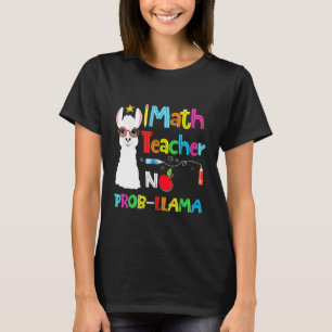 Mathelehrer Kein Prob LLama Mathe-Fan T-Shirt