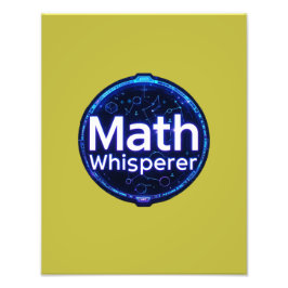 Mathelehrer Math Whisperer Fotodruck