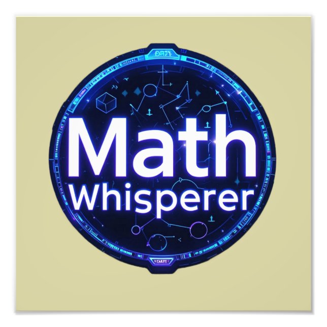 Mathelehrer Math Whisperer Fotodruck (Vorne)