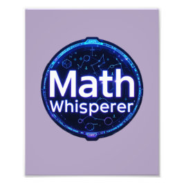Mathelehrer Mathe Flüsterer Fotodruck