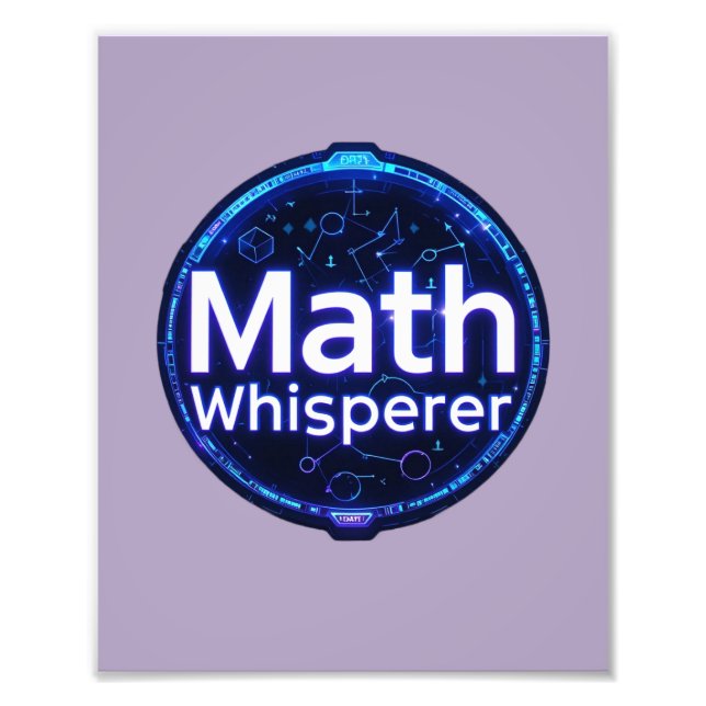 Mathelehrer Mathe Flüsterer Fotodruck (Vorne)