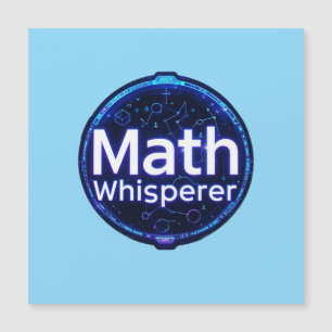 Mathelehrer Mathe Flüsterer Magnetkarte