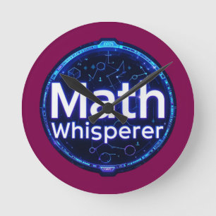 Mathelehrer Mathe-Flüsterer Runde Wanduhr