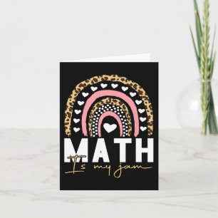 Mathelehrer - Mathe ist mein Jam zurück in die Sch Karte