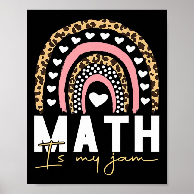 Mathelehrer - Mathe ist meine Leidenschaft Poster (Vorne)