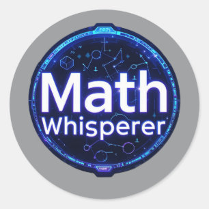 Mathelehrer Matheflüsterer Runder Aufkleber