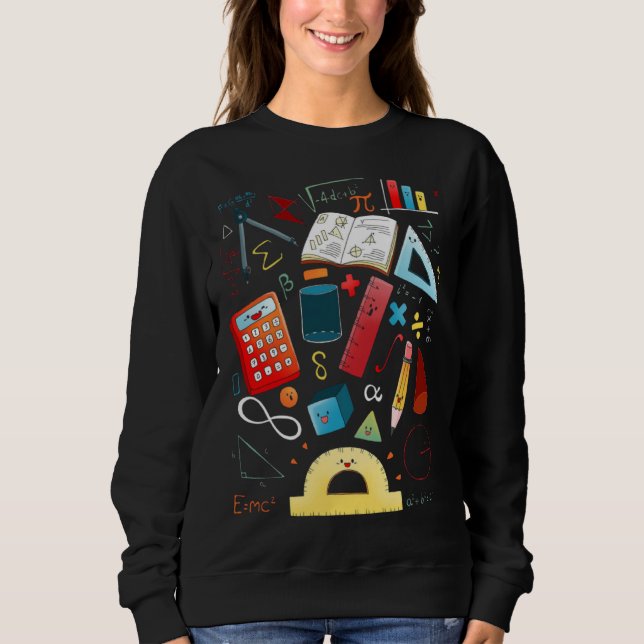 Mathelehrer Schüler Sweatshirt (Vorderseite)