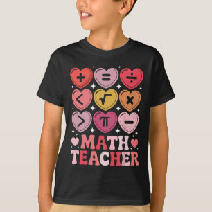 Mathelehrer Valentinstag Mathematik Operationssymb T-Shirt