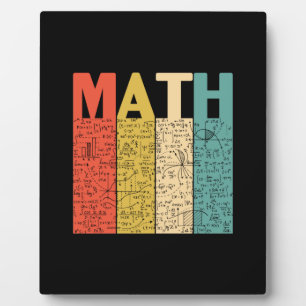 Mathelehrer Vintage-Mathematik-Definition Fotoplatte