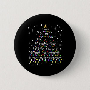 Mathelehrer Weihnachtsmathematik T-Shirt Button