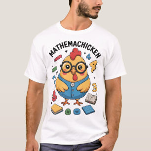 Mathemachicken Lustiger Mathematik-Lehrer Hühner-W T-Shirt
