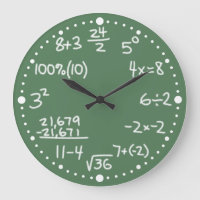 Mathematical Equations Clock with Minuten