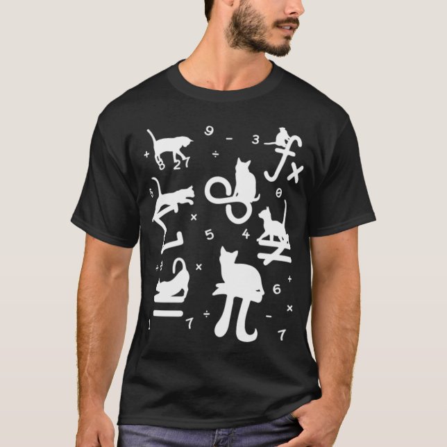 Mathematician Math Funny Cat Lover thelwell martin T-Shirt (Vorderseite)