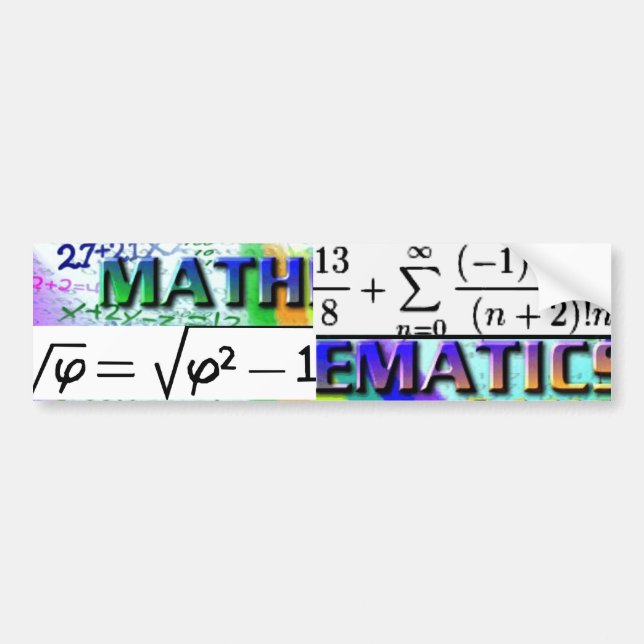 "Mathematics-GOTTA LIEBE IT!" Autoaufkleber (Vorne)