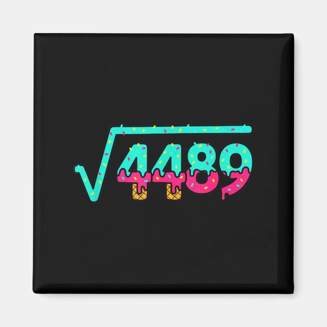 Mathematics Radical 4489, Playful Donut Numbers Ma Magnet (Vorne)