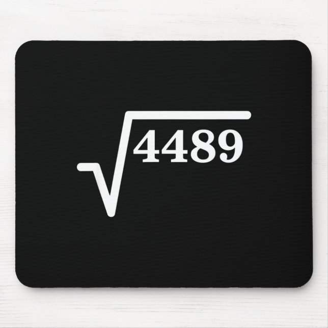 Mathematik 4489, Perfekter Quadratischer Mathemati Mousepad (Vorne)