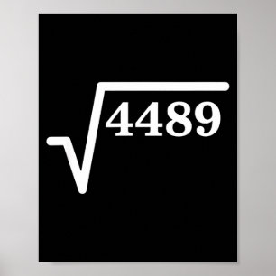 Mathematik 4489, Perfekter Quadratischer Mathemati Poster