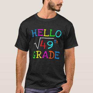 Mathematik 7. Platz Wurzel von 49 Lehrer zurück zu T-Shirt