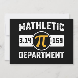 Mathematik-Abteilung Pi-Tag Mathematik Vintage Einladung