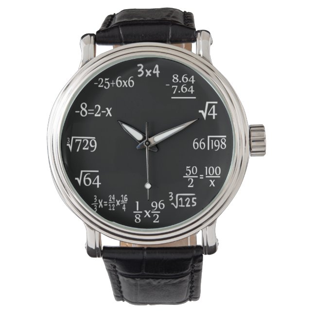 Mathematik Armbanduhr (Vorderseite)