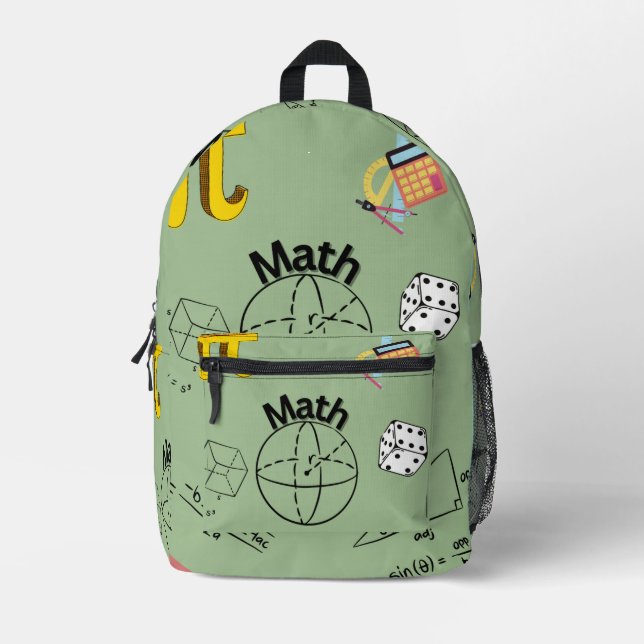 Mathematik Bedruckter Rucksack (Vorderseite)