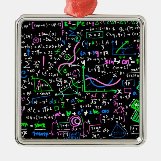 Mathematik-Bildung Ornament Aus Metall (Vorne)