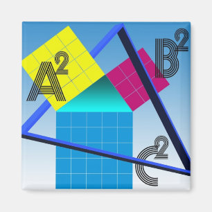 Mathematik, buntes Design Magnet
