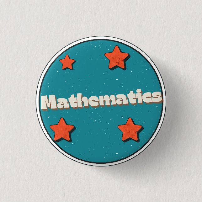 Mathematik Button (Vorderseite)