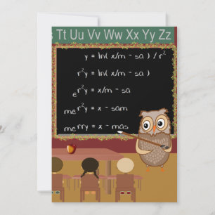 Mathematik Christmas Wish Feiertagskarte