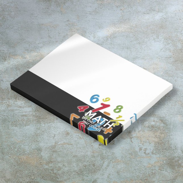 Mathematik das einzige Thema, das Spaß Zitat zählt Post-it Klebezettel (Math The Only Subject That Counts Fun Quote Post-it Notes)