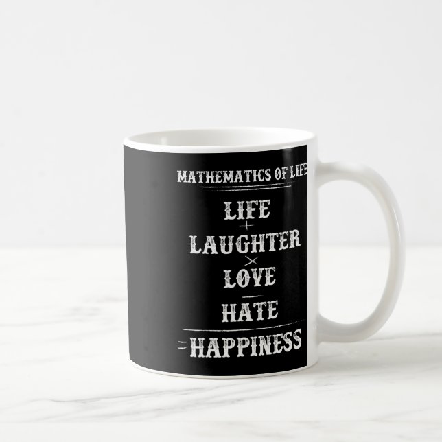 Mathematik des Lebens Komplexe Gleichungsformel Ma Kaffeetasse (Rechts)