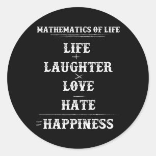 Mathematik des Lebens Komplexe Gleichungsformel Ma Runder Aufkleber