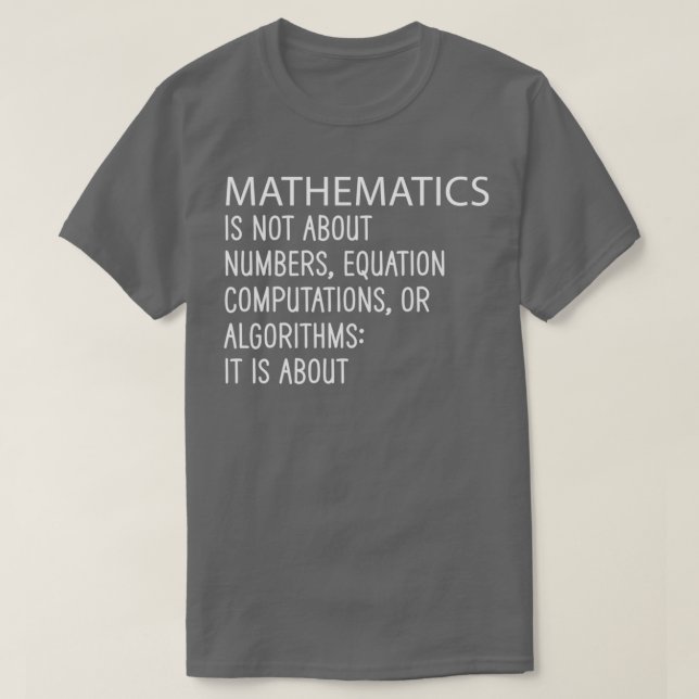 Mathematik dreht sich nicht um die Gleichungsberec T-Shirt (Design vorne)