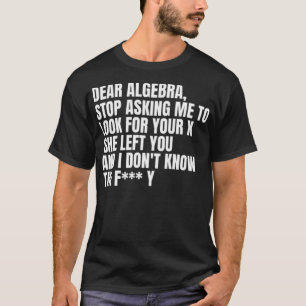 Mathematik Form Bildung Lehren Lehrer Pferde T-Shirt