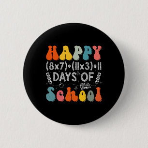 Mathematik Formel 100 Tage der Schule Funny Mathe  Button