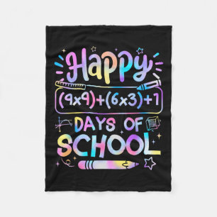 Mathematik Formel 100 Tage der Schule Funny Mathe Fleecedecke