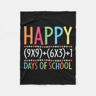 Mathematik Formel 100 Tage der Schule Funny Mathe  Fleecedecke