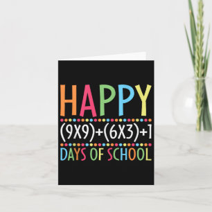 Mathematik Formel 100 Tage der Schule Funny Mathe Karte