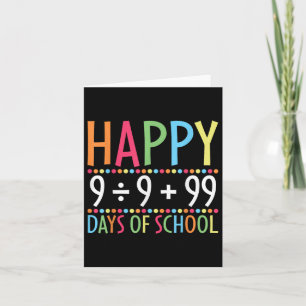Mathematik Formel 100 Tage der Schule Funny Mathe Karte