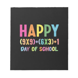 Mathematik Formel 100 Tage der Schule Funny Mathe  Notizblock