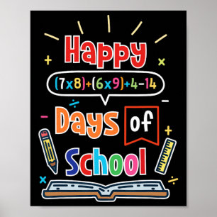 Mathematik Formel 100 Tage der Schule glücklich 10 Poster