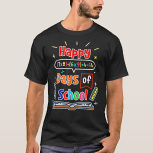 Mathematik Formel 100 Tage der Schule glücklich 10 T-Shirt