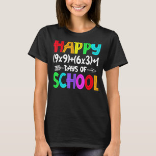 Mathematik Formel 100 Tage Mathematiklehrer 100. T-Shirt