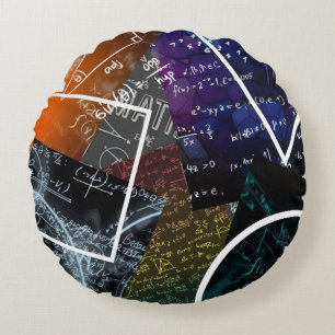 Mathematik Formel-Auswurfpilz Rundes Kissen